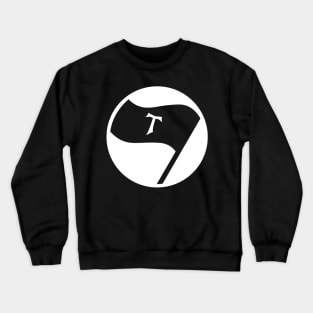 Saint Francis of Assisi Tau Cross Flag Antifa Crewneck Sweatshirt